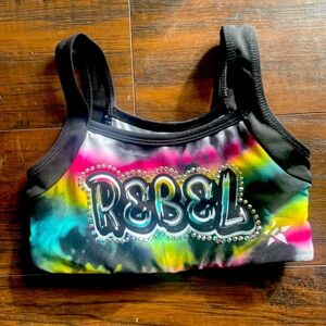 DEVYN SPORTS BRA IN TIE DYE CRUSH yxs